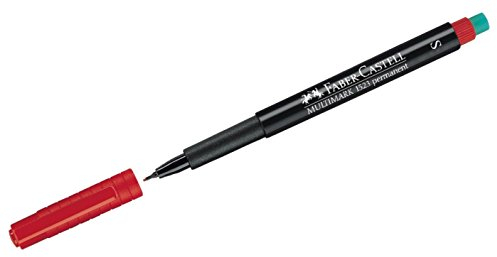 FABER-CASTELL 152321 - Marker Multimark S, permanent, rot