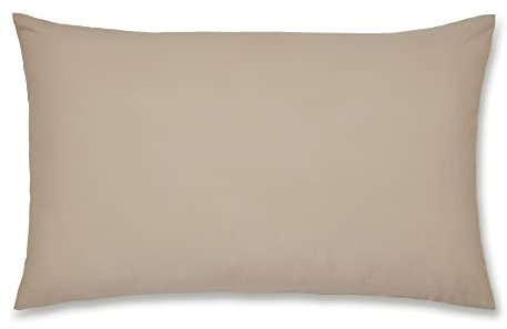 Catherine Lansfield Easy Iron Percale Standard Pillowcase Pair Natural