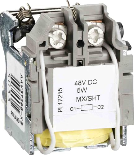 Schneider Electric LV429392 Voltage Trigger Coil MX NSX100 – 630 Circuit Breaker, 48 VDC, 50/60Hz