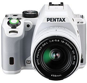 Pentax K-S2 Appareil photo reflex numérique 3 (7,62 cm) 20 Mpix Wi-Fi HDMI USB Blanc + Objectif DAL 18-50 mm WR