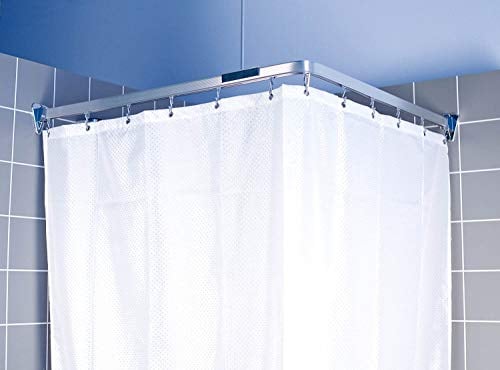 Euroshowers GmbH 688-90 Tringle à Rideau de Douche chromée 3 m avec Fixations