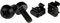 StarTech.com Écrou cage M6 - Vis M6 - Pack de 50 - Écrous cage et vis M6x12 de montage pour rack et armoire serveur - Noir (CABSCREWM6B)