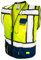 KwikSafety - Charlotte, NC - SHERIFF & SPEZIALIST Sicherheitsweste [Mehrzwecktaschen & Fischgrätenband] ANSI geprüft OSHA, Blau | Klasse 2 | Herren, X-Large
