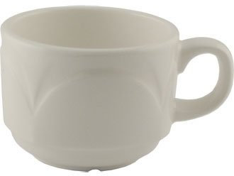 Steelite Manhattan Bianco Stacking Cup - 7.5oz. Box quantity 36.