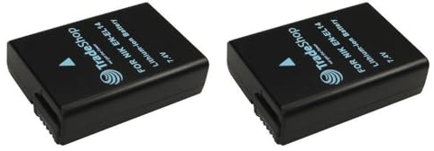 2 x Batterie LI-ION haute performance pour Nikon D3100/D3200/D5100/P7000/P7100/P7700/3100/3200/d-442 en D 5100/P p-6631 7000/7100/P-7700 en équivalent de El-14 EN-EL14 enel14 14 ENEL avec puce