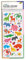 folia 1411 - Glitzer-Sticker Fantasia, ca.10 x 23 cm, 5 Blatt, Motive sortiert - ideal geeignet zum Verzieren von Grußkarten, Bastelarbeiten und Scrapbooking