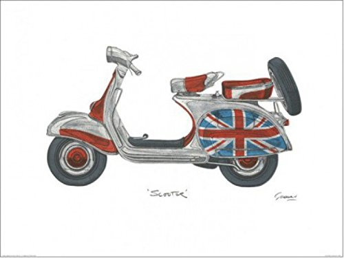 1art1 Barry Goodman Poster Vespa Kunstdruck Bild 80x60 cm