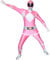 Morphsuits - Mlprp2 - Original Power Rangers Pour Hauteur 186-210 Cm - Rose - Taille Xxl