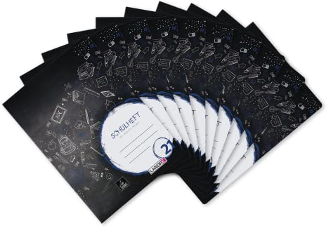 Landré Schulheft A4, 16 Blatt, Lineatur 21, liniert, 10 Stück