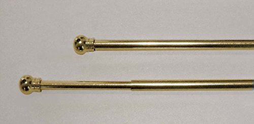 2 Baguettes Rideaux 40 x 60 – Baguette tige tringles Rideaux en métal or