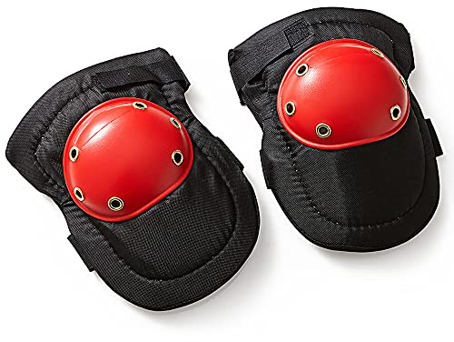 Dekton Hard Cap Knee Pads, Heavy Duty Protection for Carpenters, Construction Workers & Mechanics, Featuring Hard Cap, Sewn Cap to Keep Out Dirt & Secure Below-Knee Strap for Comfort, One Size