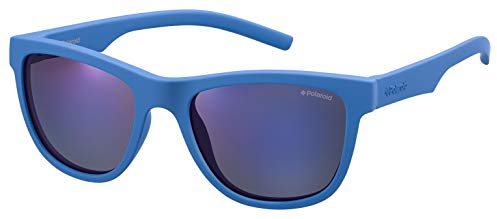Polaroid PLD 8018/S Occhiali, ZDI/JY Blue, 47 Unisex-Bambini Moderno