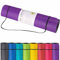 Yogamatte Gymnastikmatte Fitnessmatte; rutschfeste & schadstofffreie Pilatesmatte für Zuhause, Physio & Studio Bereich 183 x 61 x 0,5 cm aus TPE Schaumstoff + Trageschlaufe (Lila)