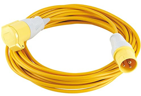 Draper 17570 Extension Cable, 110 V, Yellow, 14 m x 1.5 mm