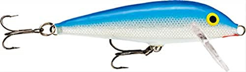 Rapala - Countdown Angelköder - Angelzubehör aus Balsaholz - Süßwasser Spinnköder - Lauftiefe 0.9-1.8m - Fischköder 5cm, 5g - Hergestellt in Estland - Blue