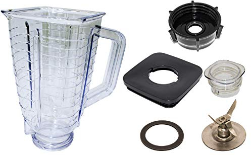 Blendin 5 - Jarra mezcladora completa, de plástico y resistente a la rotura Se adapta a los modelos de la marca Oster.