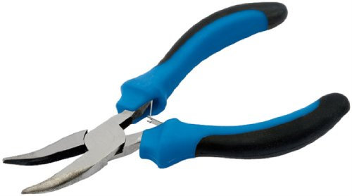 Draper 12540 - Mini pinza a punte curve con impugnatura morbida
