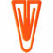 Laurel Büroklammer Plastiklips, PS, 35 mm, Beutel, orange