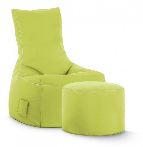 SITTING POINT only by MAGMA Sitzsack-Set Brava Swing + Hocker grün