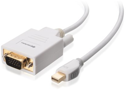 Cable Matters Mini DisplayPort to VGA Cable (Mini DP to VGA Cable) in White 3m - Thunderbolt | Thunderbolt 2 Port Compatible