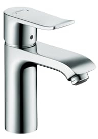 hansgrohe Metris Modern 1-Handle 7-inch Tall Bathroom Sink Faucet in Chrome, 31204001