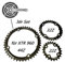 Stronglight Ersatz Kettenblätter für XTR FC-M 960 Shimano Kurbel 3ér Satz 22, 32, 44 Zähne