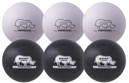 Champion Sports Dodgeball-Set, 17,8 cm, Schwarz/Weiß