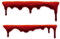2 Sticker Motiv Blut-Spur I Auto-Aufkleber Motorrad Roller Fenster-Aufkleber Grusel-Dekoration Halloween Blutläufer I wetterfest I kfz255