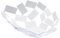 Alessi La Stanza dello Scirocco MT03 W - Centro de Mesa de Design, en Acero Colorado con Resina Epoxidica, Blanco