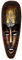 Wogeka Top Gold Holz Wand Maske 50 cm Elefant Deko Handarbeit Schnitzerei Tier Afrika Maske25