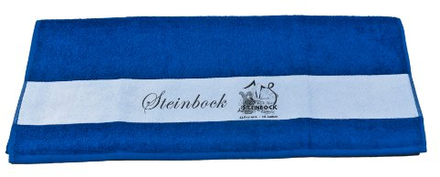 Badetuch Duschtuch Handtuch mit Sternzeichen Steinbock Bedruckt 50x100cm oder 70x140cm (Badetuch 70x140cm, Royalblau)