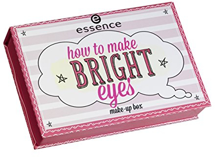 Essence how to make bright eyes Make-Up Box Eyeshadow Palette Nr. 03 How to make bright eyes Farbe: Hellrosa, Coalrosa, Hellbraun, Ivory, Rosa, Hellgrau mit Glanz und Lidschattenplikator Inhalt: 4,2g Lidschattenpalette mit sechs passenden Farben, für wunderschöne Augen. Lidschatten Make-Up-Box