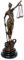 Unbekannt Justitia Bronze Skulptur klein mit Schwert + Waage 25 cm hoch