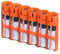 PowerPax Boîtier pour 6 piles AAA Orange