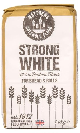 Matthews Cotswold Strong White Flour - 1.5kg Bag (Single Bag)