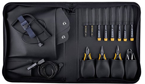 Bernstein Service-Set Antistatic mit 12 Werkzeugen, Tasche ESD, 2220