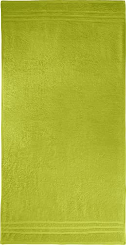 REDBEST Duschtuch New York hellgrün Größe 70x140 cm - leichte, weiche Qualität, saugstark, sehr strapazierfähig, 100% Baumwolle