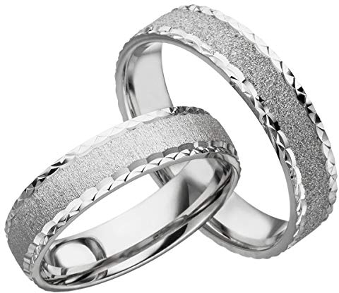 JC SILBER TRAURINGE 925 STERLING EHERINGE S009 (PAARPREIS)