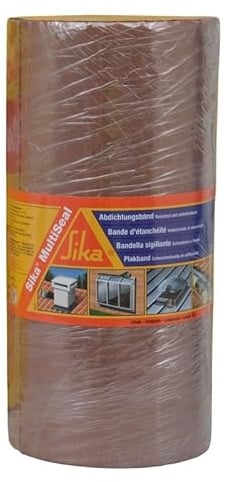 Sika Multiseal, Bande d'étanchéité autocollante résistante à la déchirure, 225mm x 3m, Terre cuite