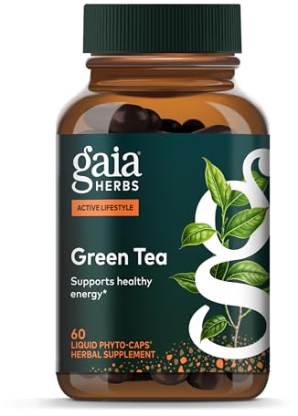 Gaia Herbs Green Tea - Helps Maintain Healthy Energy Levels* - with Green Tea Leaf & Extract - 60 Vegan Liquid Phyto-Caps (30 Servings)