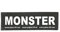 Julius-K9 162LR-K-36944 Klettaufschrift, MONSTER, klein, schwarz