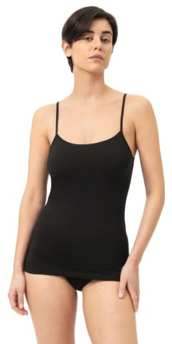 Mey Damen Top Baumwolle Serie Superfine Organic | Schmale Passform, Tiefer Rundhalsausschnitt, Spaghetti-Träger, 100% Made in Germany, Gr. 36-46