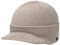LIERYS Fine Merino Strickcap Damen/Herren - Wintermütze aus Merinowolle - Strickmütze in One Size (54-59 cm) - Mütze mit Schirm Herbst/Winter beige One Size