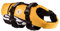 EzyDog DFD Schwimmweste Hund - Hundeschwimmweste - Schwimmwesten für Hunde - Größenverstellbar mit Griff und Reflektoren (XS, Gelb)