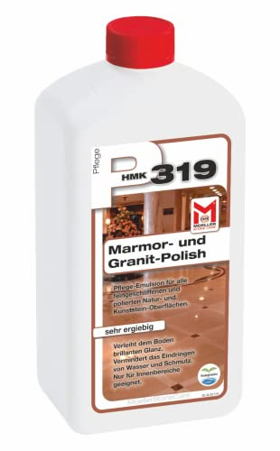 Moeller Stone Care - HMK P319 Marmor Granit Polish - 5 Liter - Pflege-Emulsion für alle feingeschliffenen und polierten Natur- und Kunststein-Oberflächen wie z.B. Marmor und Granit.