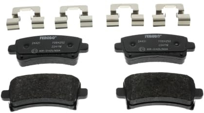 FERODO Brake Pads | FDB4252 | OE-Matching Quality | Eco-Friction Fuse+ Technology | Pack of 4
