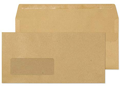 Blake Purely Everyday DL 110 x 220 mm 80 gsm Self Seal Wallet Window Envelopes (11884) Manilla - Pack of 1000