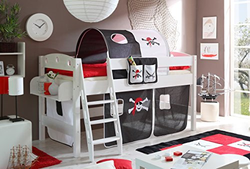 TiCAA Hochbett Kenny R Kiefer Weiß Motiv