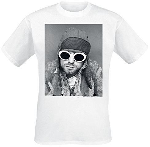 KURT COBAIN Sonnenbrille Foto TS, Weiß, Medium
