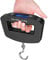 Flexzion Digital Luggage Scale, Baggage Weight Scale, 110 Lb (50 Kg) with 10g Deviation, Portable Handheld Suitcase Weight Scale with Hook for Travel, Fish Weighing, Black
